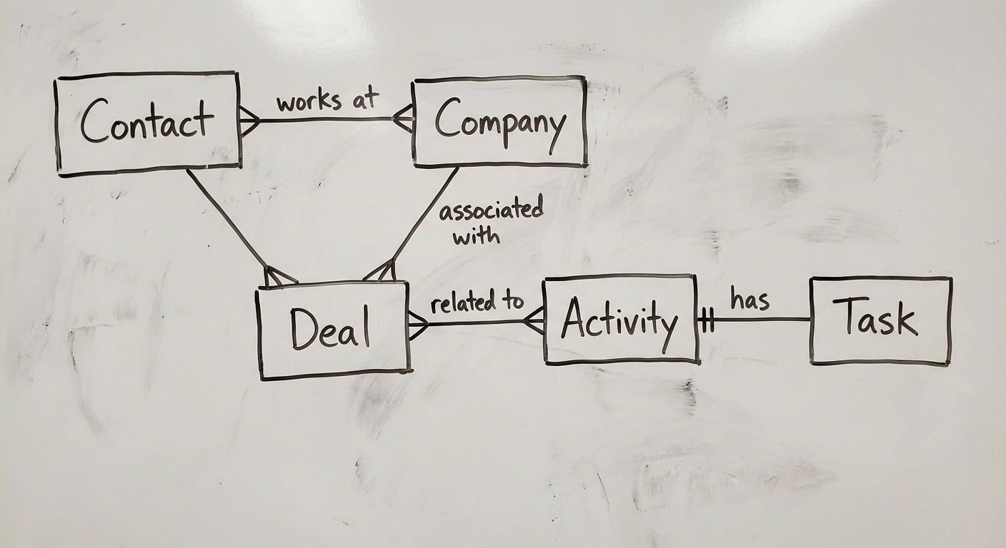 CRM entity relationship diagram