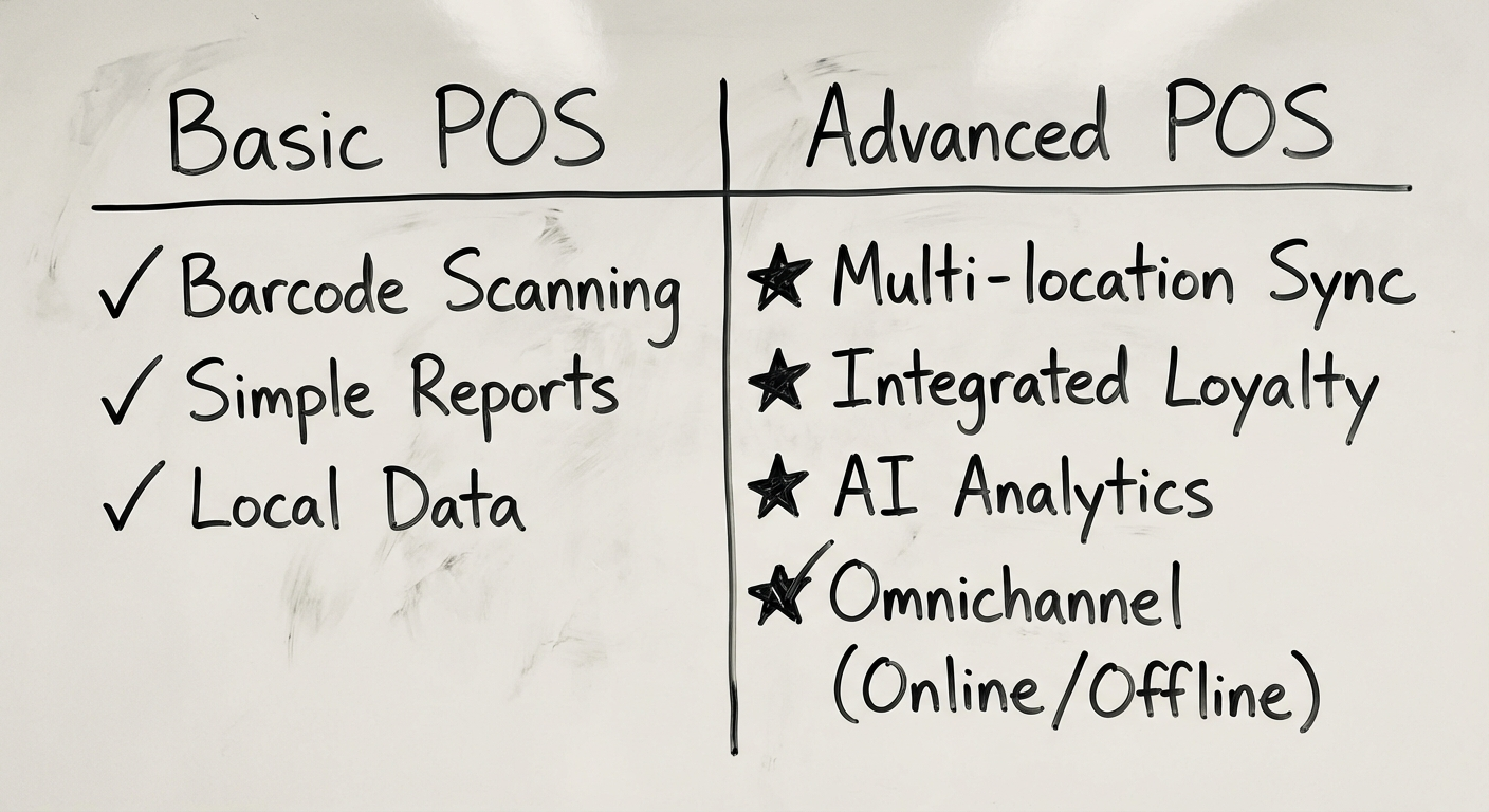 Key features of a modern retail POS system from barcode scanning to analytics