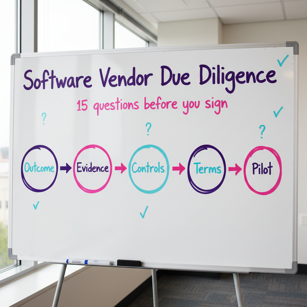 Software Vendor Due Diligence: 15 Questions Before You Sign
